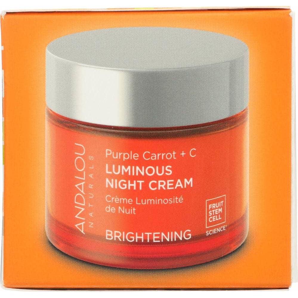 ANDALOU NATURALS Andalou Naturals Luminous Night Cream Purple Carrot + C Brightening, 1.7 Oz