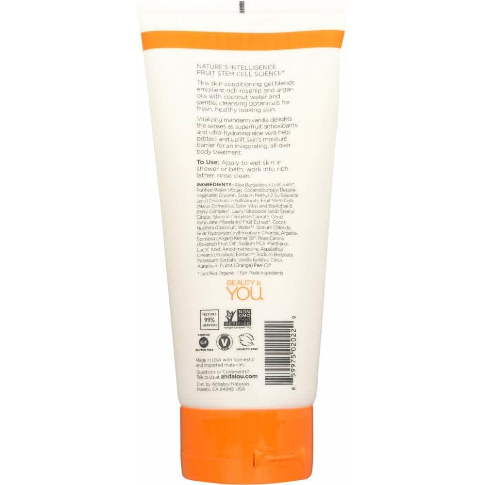 ANDALOU NATURALS Andalou Naturals Shower Gel Vitalizing Mandarin Vanilla, 8.5 Oz