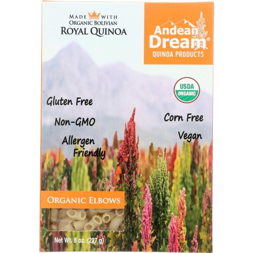 ANDEAN DREAM Grocery > Meal Ingredients > Noodles & Pasta ANDEAN DREAM Organic Elbows Quinoa Pasta, 8 oz