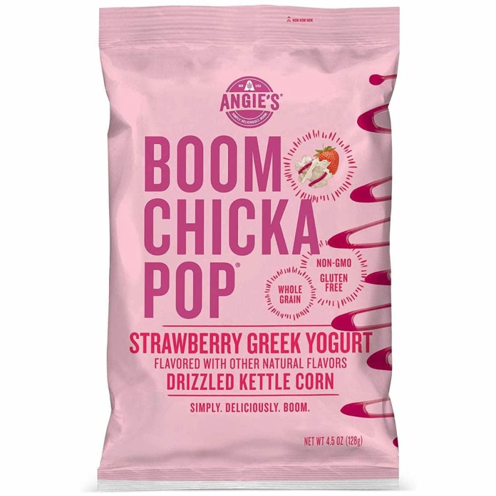 ANGIES ANGIES Boomchickapop Strawberry Greek Yogurt Drizzled Kettle Corn, 4.5 oz