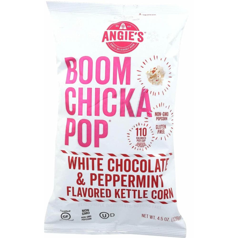 ANGIES ANGIES Boomchickapop White Chocolate And Peppermint Flavored Kettle Corn, 4.5 oz