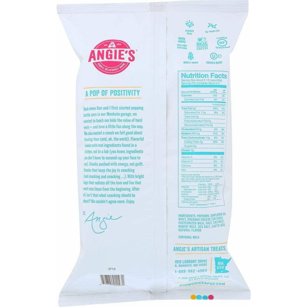 Angies Angie's Popcorn Boomchickapop White Cheddar Popcorn, 4.5  oz