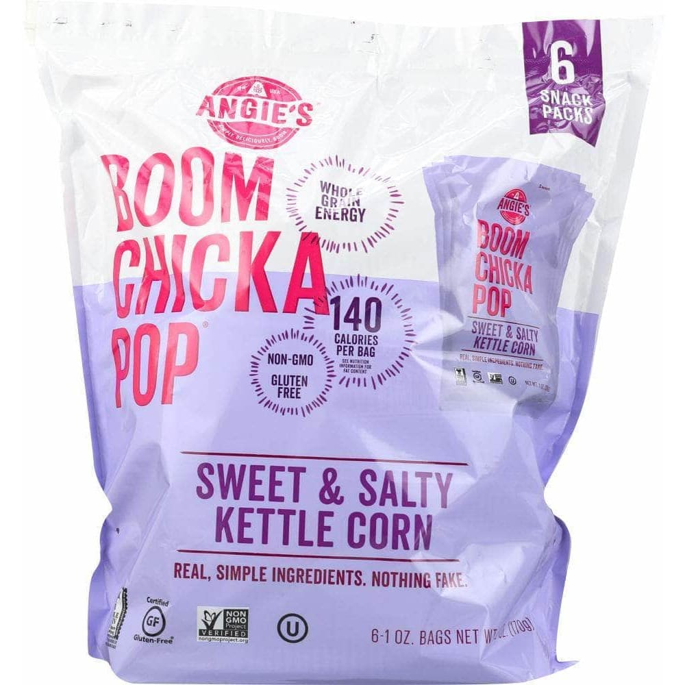 Angies Angies Sweet & Salty Kettle Corn 6 ct, 6 oz