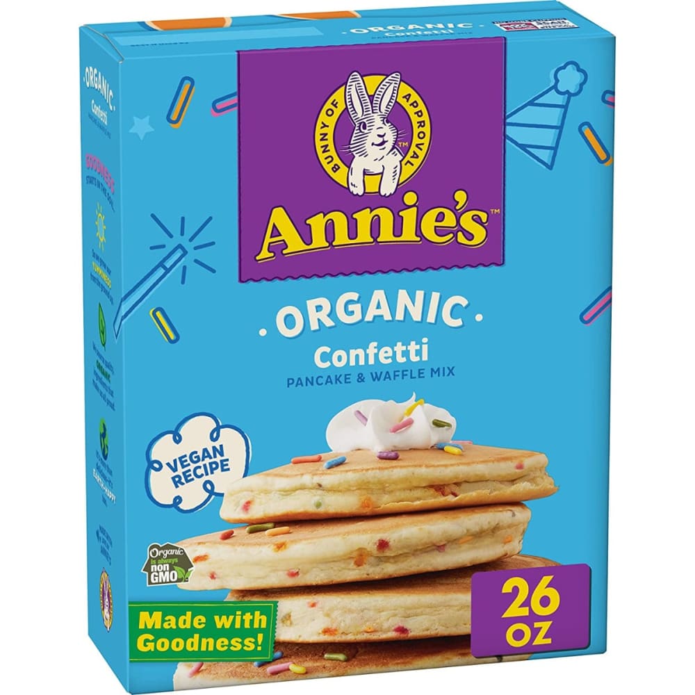 ANNIES HOMEGROWN: Birthday Confetti Pancake & Waffle Mix 26 oz - Grocery > Breakfast > Breakfast Foods - ANNIES HOMEGROWN