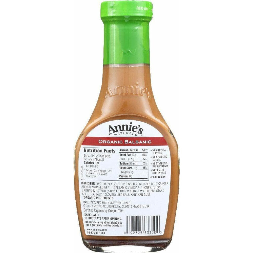 Annies Annies Homegrown Organic Balsamic Vinaigrette Dressing, 8 oz