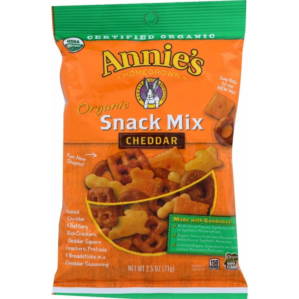 ANNIES HOMEGROWN ANNIES HOMEGROWN Snack Mix Cheddar Org, 2.5 oz