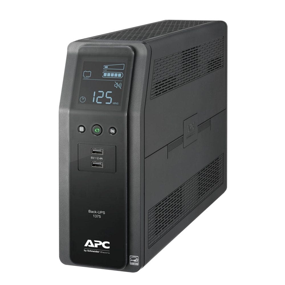 APC Back-UPS Pro Tower 1375VA 10 Outlet 2 USB - Surge & Battery Backup - APC