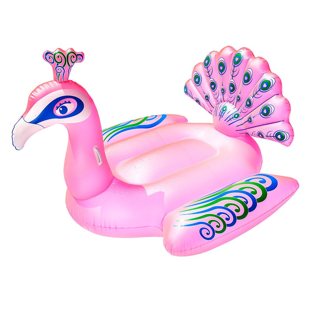 Aqua Leisure Aqua Flash Light Up Princess Peacock Ride-On Float - Pink - Watersports | Floats - Aqua Leisure