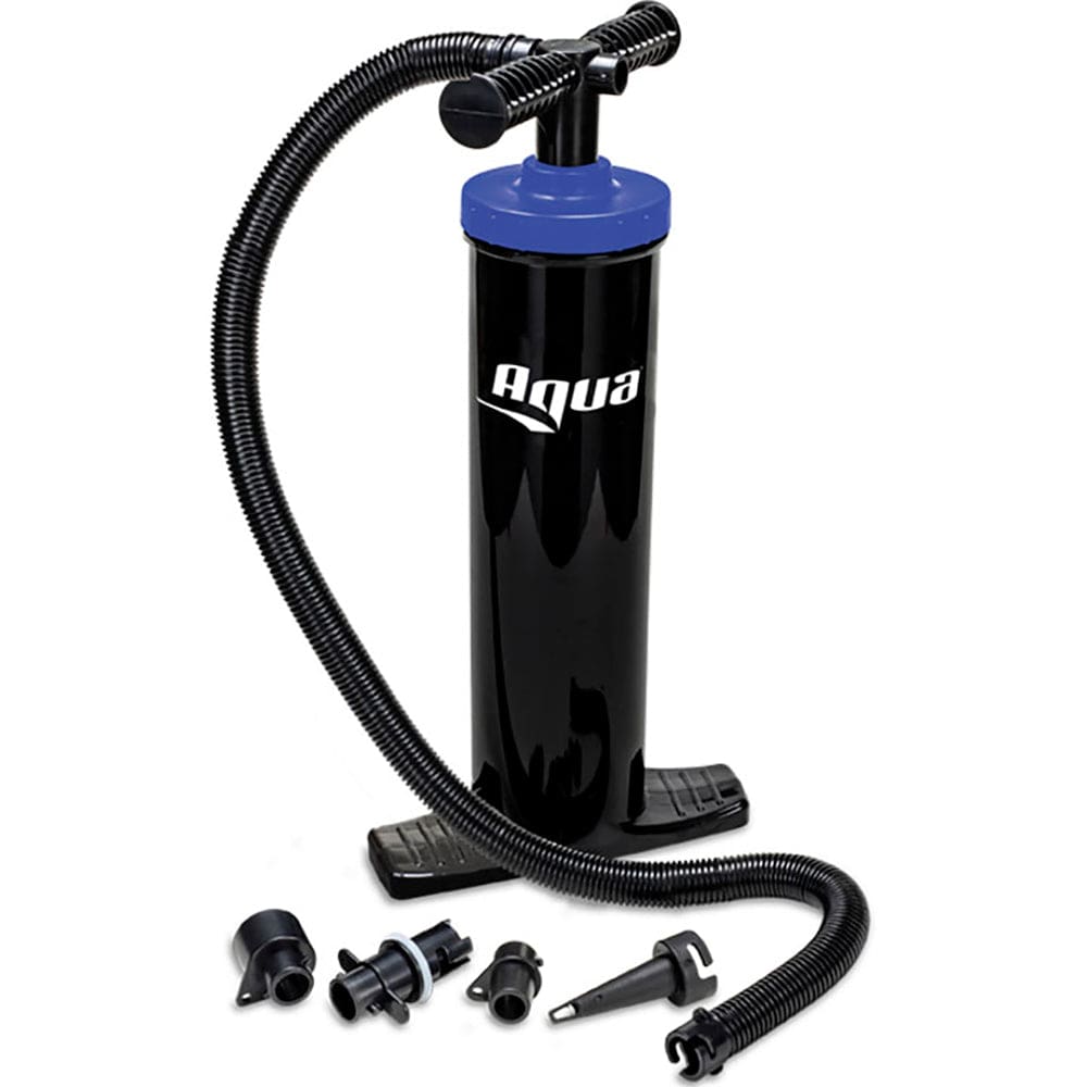 Aqua Leisure Heavy-Duty Dual-Action Hand Pump w/ 4 Tips - Watersports | Air Pumps - Aqua Leisure