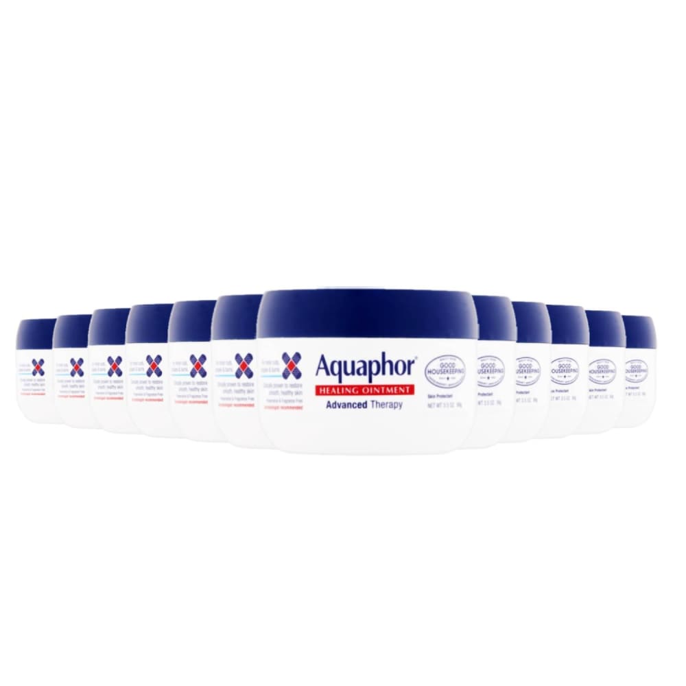 Aquaphor First Aid Healing Ointment Minor Wound Care 3.5 oz. - 12 Pack - Diaper Cream & Oil - Aquaphor