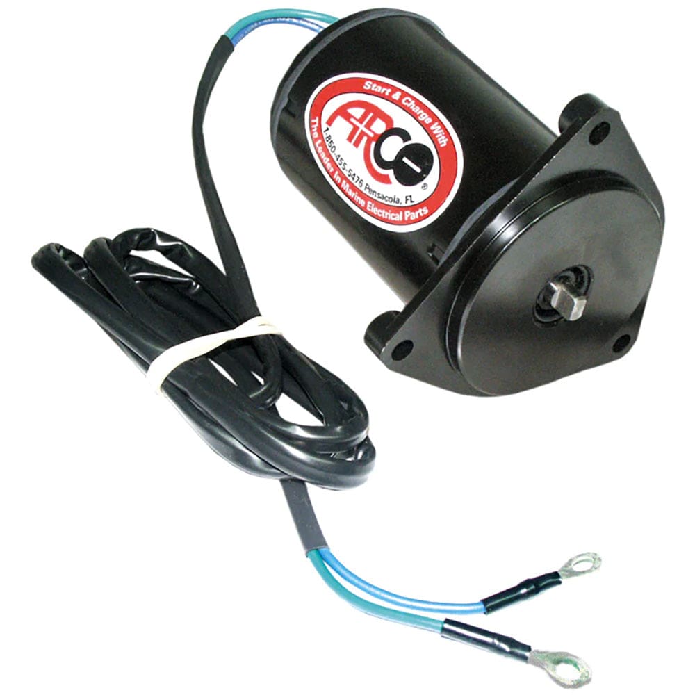 ARCO Marine Replacement Outboard Tilt Trim Motor - Yamaha 2-Wire 3 Bolt Flat Blade Shaft - Boat Outfitting | Engine Controls - ARCO Marine