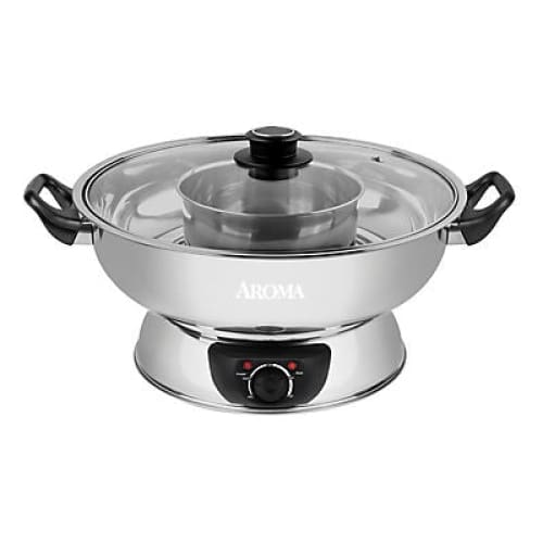 AROMA 5 Qt. Electric Shabu Shabu Hot Pot ASP-600 - Home/Appliances/Small Kitchen Appliances/Multi Cookers & Steamers/ - AROMA