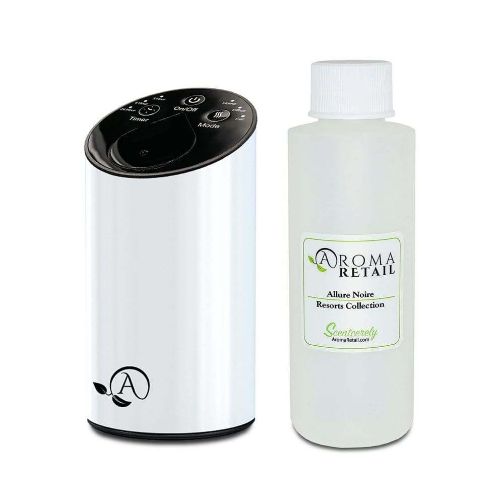 Aroma Retail Scent Machine - Travel & Adventure with Allure Noire fragrance oil 4oz. - Smart Accessories - ShelHealth