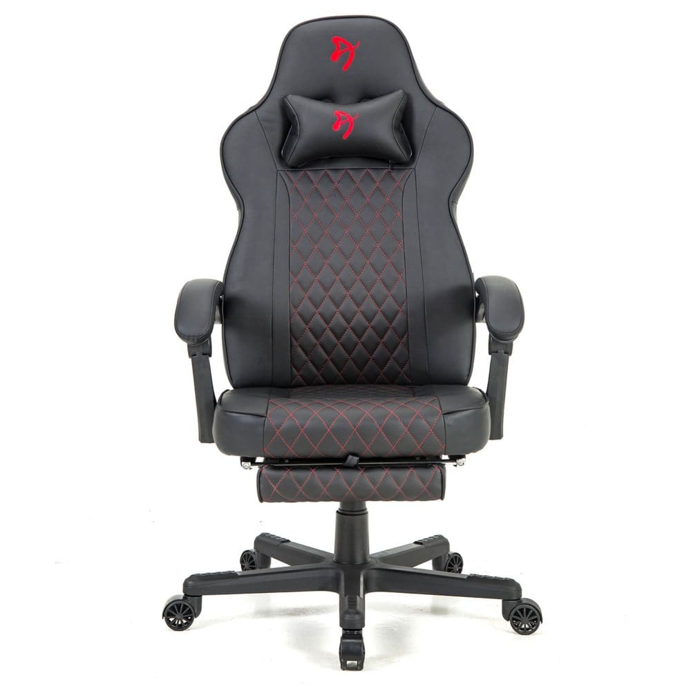 Arozzi Mugello Special Edition Gaming Chair With Footrest Black - Gaming Chairs - ShelHealth