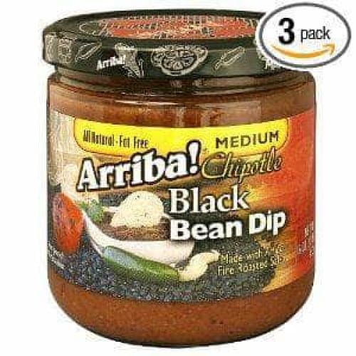 Arriba Arriba Chipotle Black Bean Dip Spicy, 16 Oz