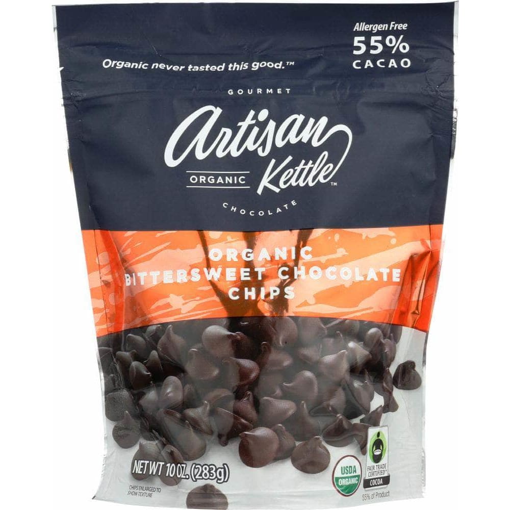 Artisan Kettle Artisan Kettle Morsels Organic Bittersweet Chocolate, 10 oz