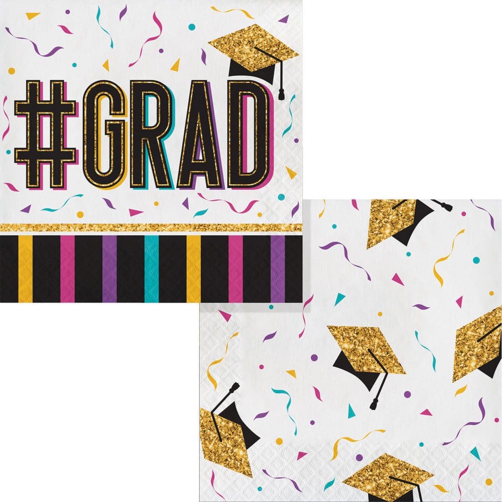 Artstyle Graduation Lunch Napkins 6.5 (200 ct.) - Paper & Plastic - Artstyle