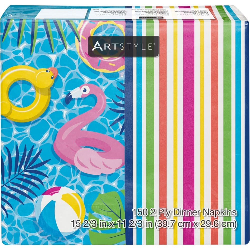 Artstyle Summer Pool Party Dinner Napkins 8 x 4 (150 ct.) - Paper & Plastic - Artstyle