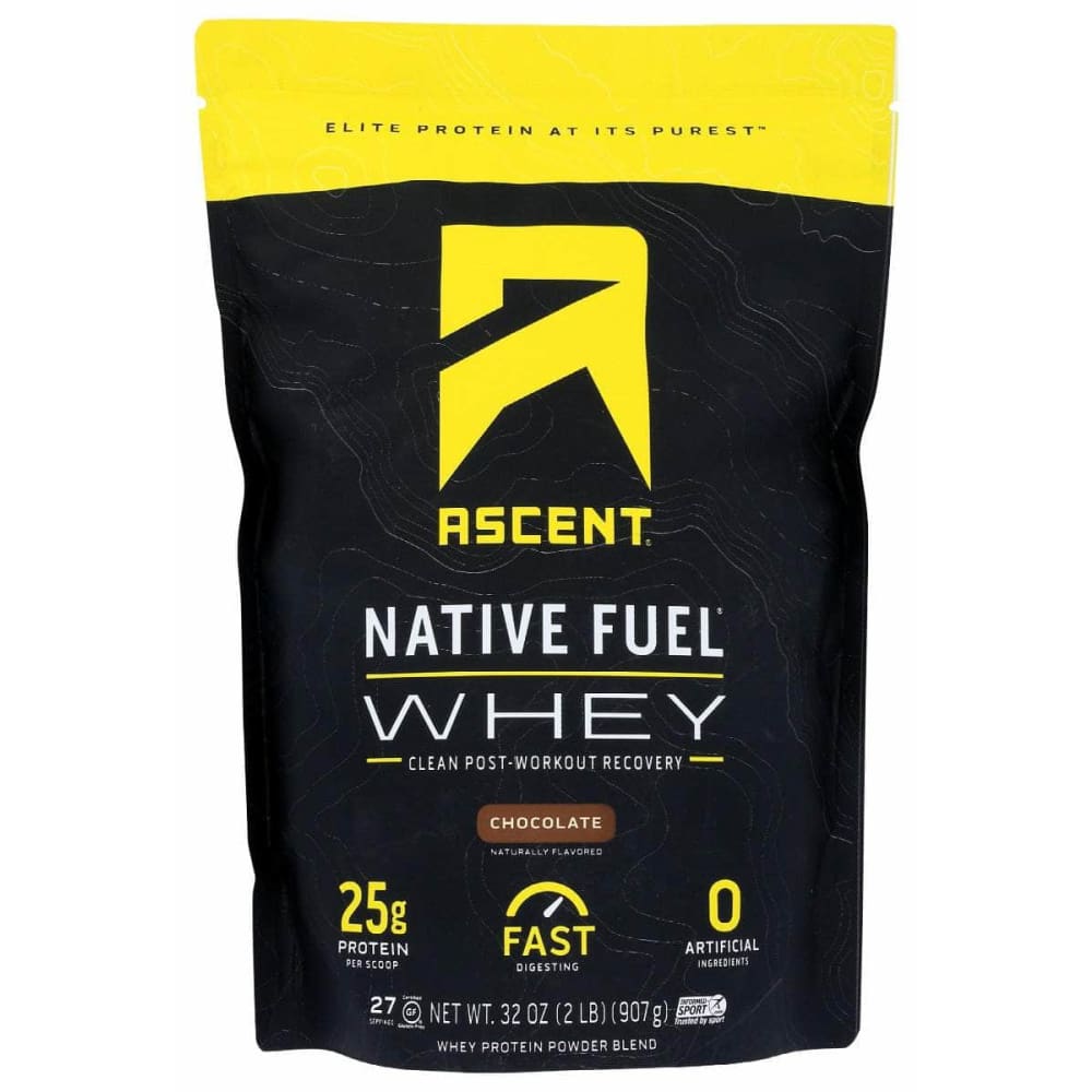ASCENT Vitamins & Supplements > Protein Supplements & Meal Replacements ASCENT: Whey Protein Native Choco, 2 lb