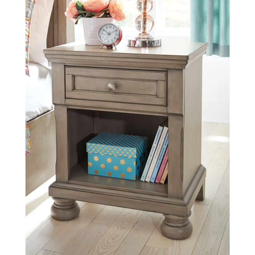 Ashley Furniture Ashley Furniture One Drawer Night Stand - Gray - Home/Furniture/Kids’ Furniture/Kids’ Bedrooms/ - Ashley Furniture