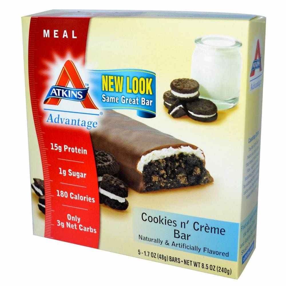 ATKINS Atkins Meal Bar Cookies N' Creme  (5X1.7Oz Bars), 8.5 Oz