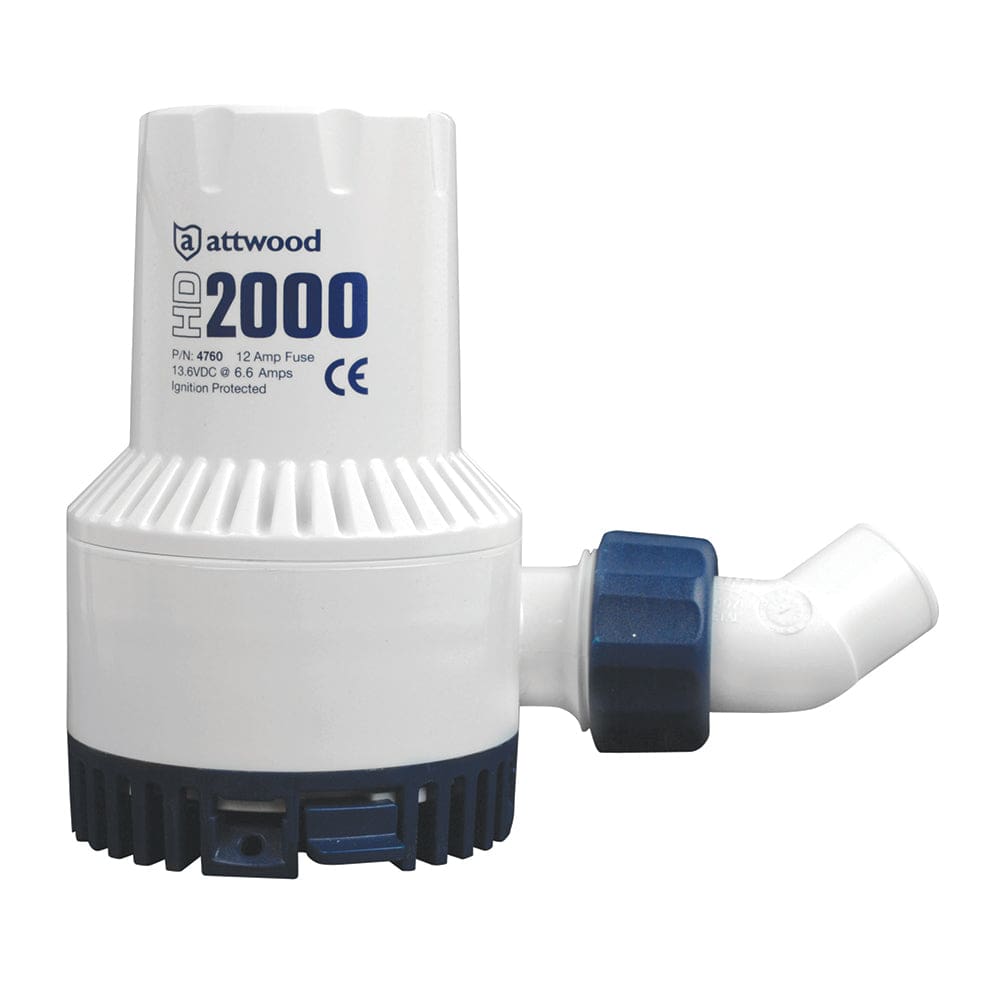 Attwood Heavy-Duty Bilge Pump 2000 Series - 12V - 2000 GPH - Marine Plumbing & Ventilation | Bilge Pumps - Attwood Marine