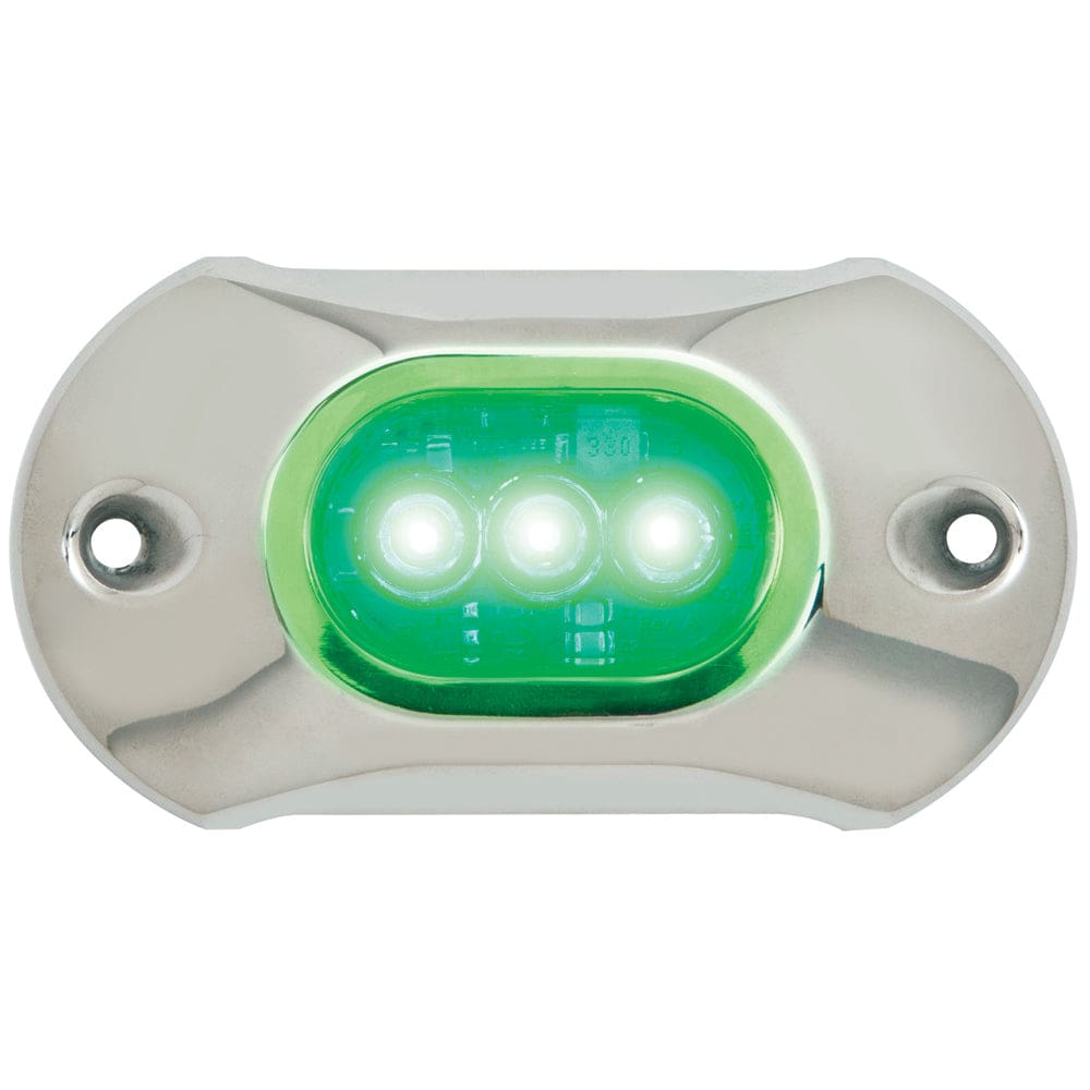 Attwood Light Armor Underwater LED Light - 3 LEDs - Green - Lighting | Underwater Lighting - Attwood Marine