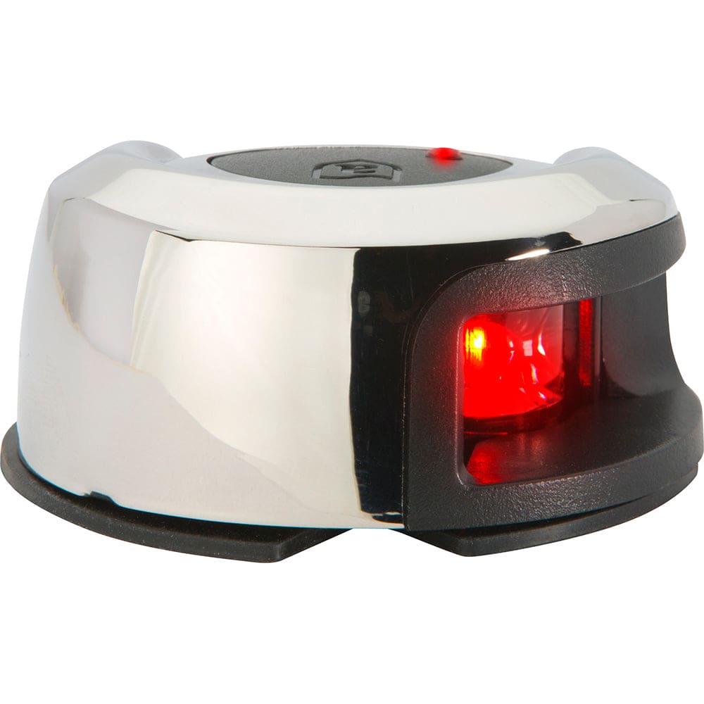 Attwood LightArmor Deck Mount Navigation Light - Stainless Steel - Port (red) - 2NM - Lighting | Navigation Lights - Attwood Marine