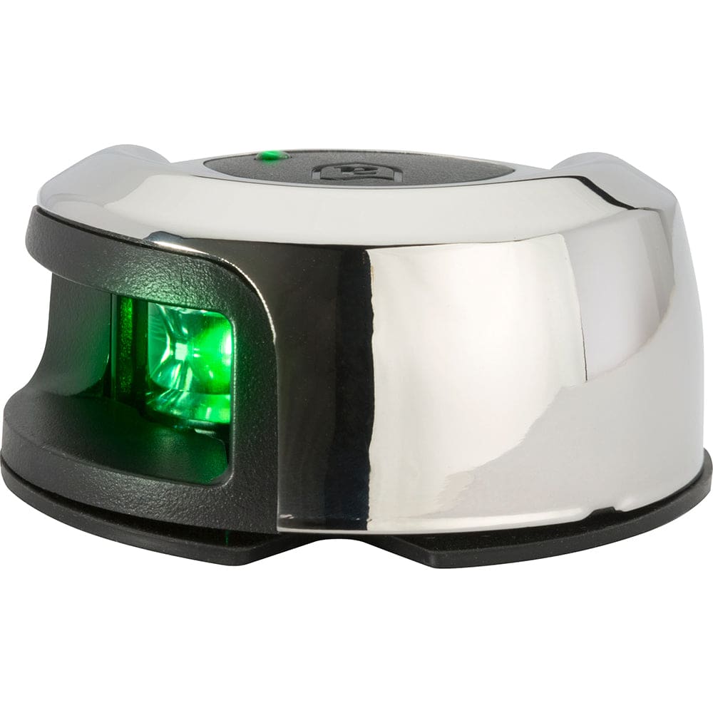 Attwood LightArmor Deck Mount Navigation Light - Stainless Steel - Starboard (green) - 2NM - Lighting | Navigation Lights - Attwood Marine