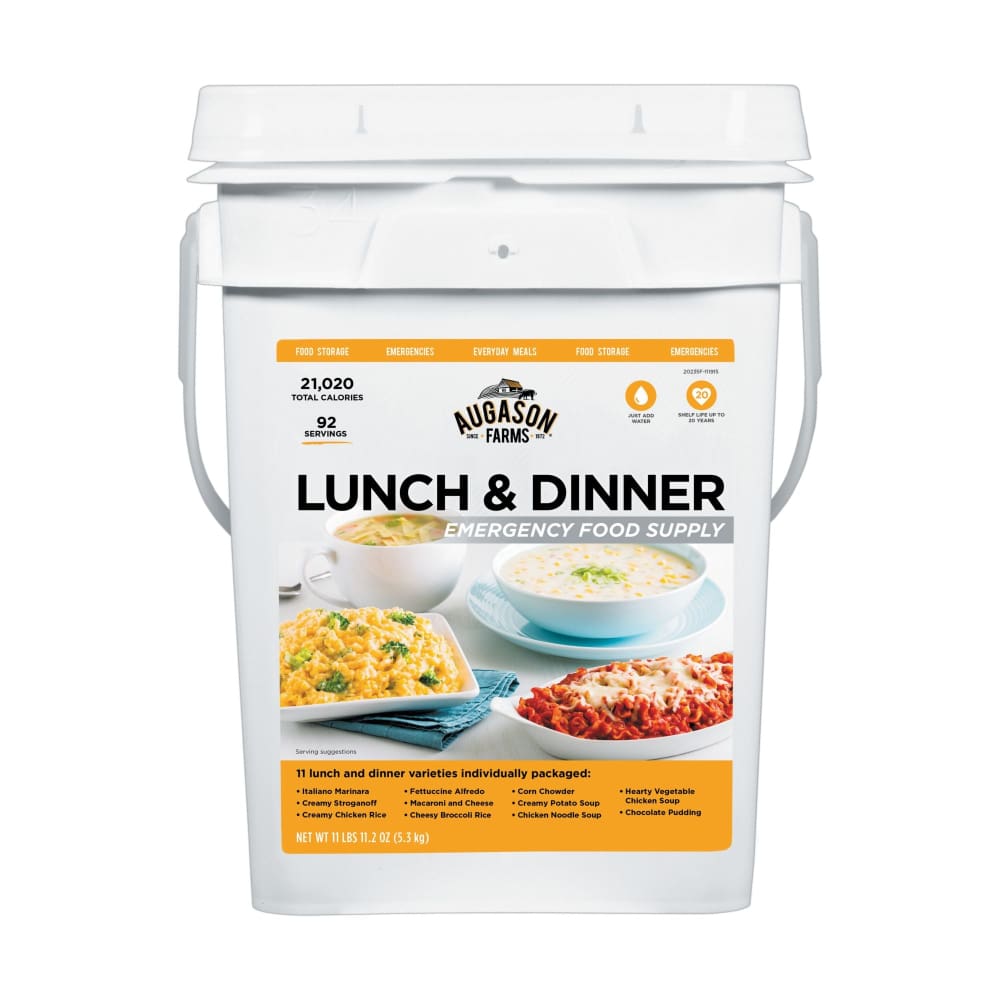 Augason Farms Lunch & Dinner Emergency Food Supply 4 gal. - Augason