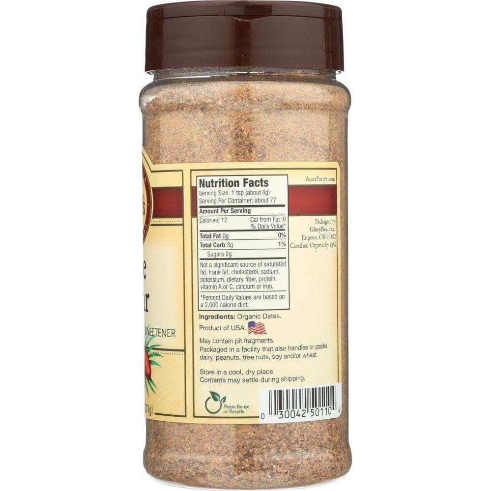 Aunt Pattys Aunt Patty Sugar Date Organic, 11 oz