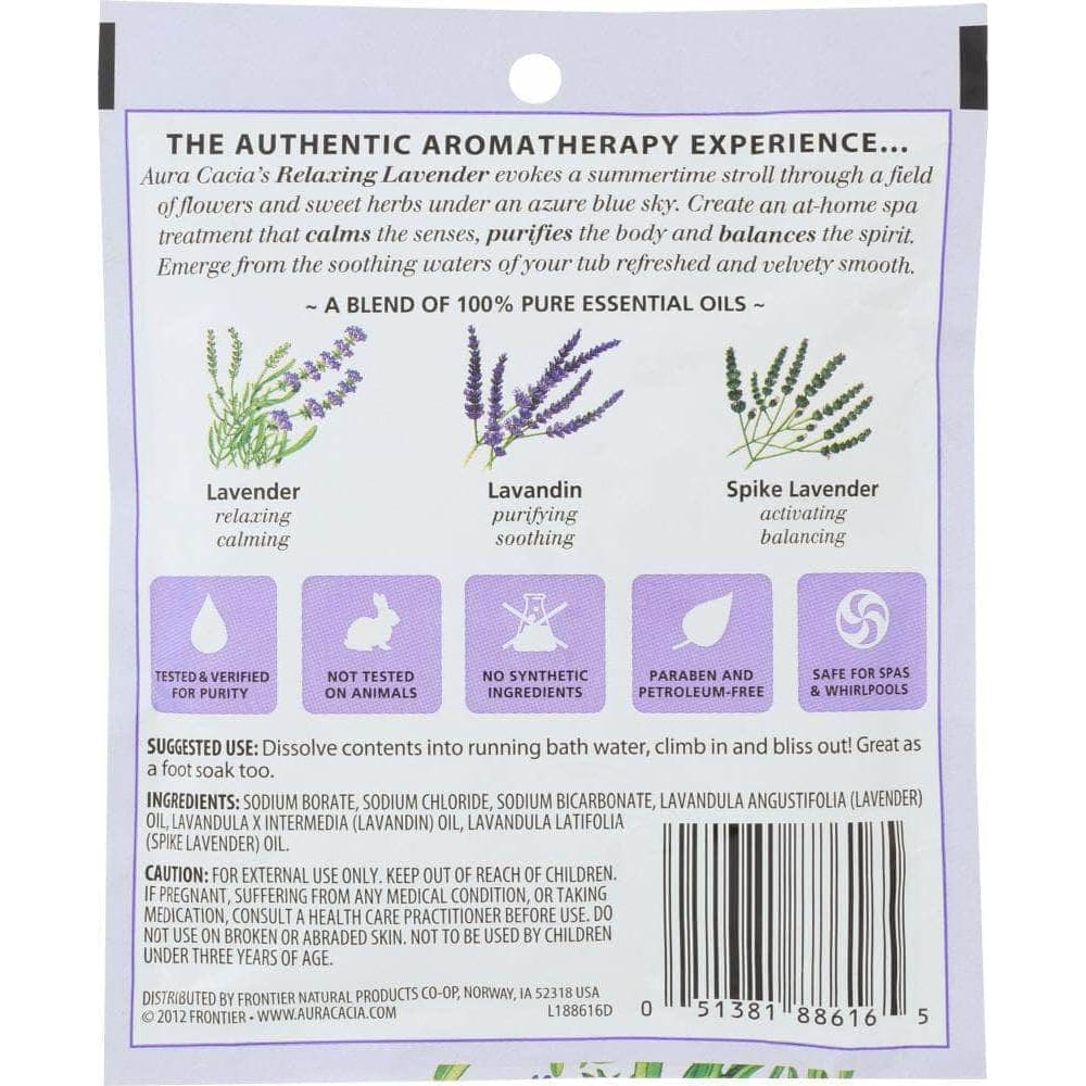 Aura Cacia Aura Cacia Aromatherapy Mineral Bath Relaxing Lavender, 2.5 oz