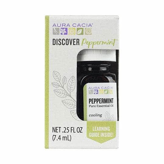 AURA CACIA Aura Cacia Discover Peppermint Essential Oil, 0.25 Fo