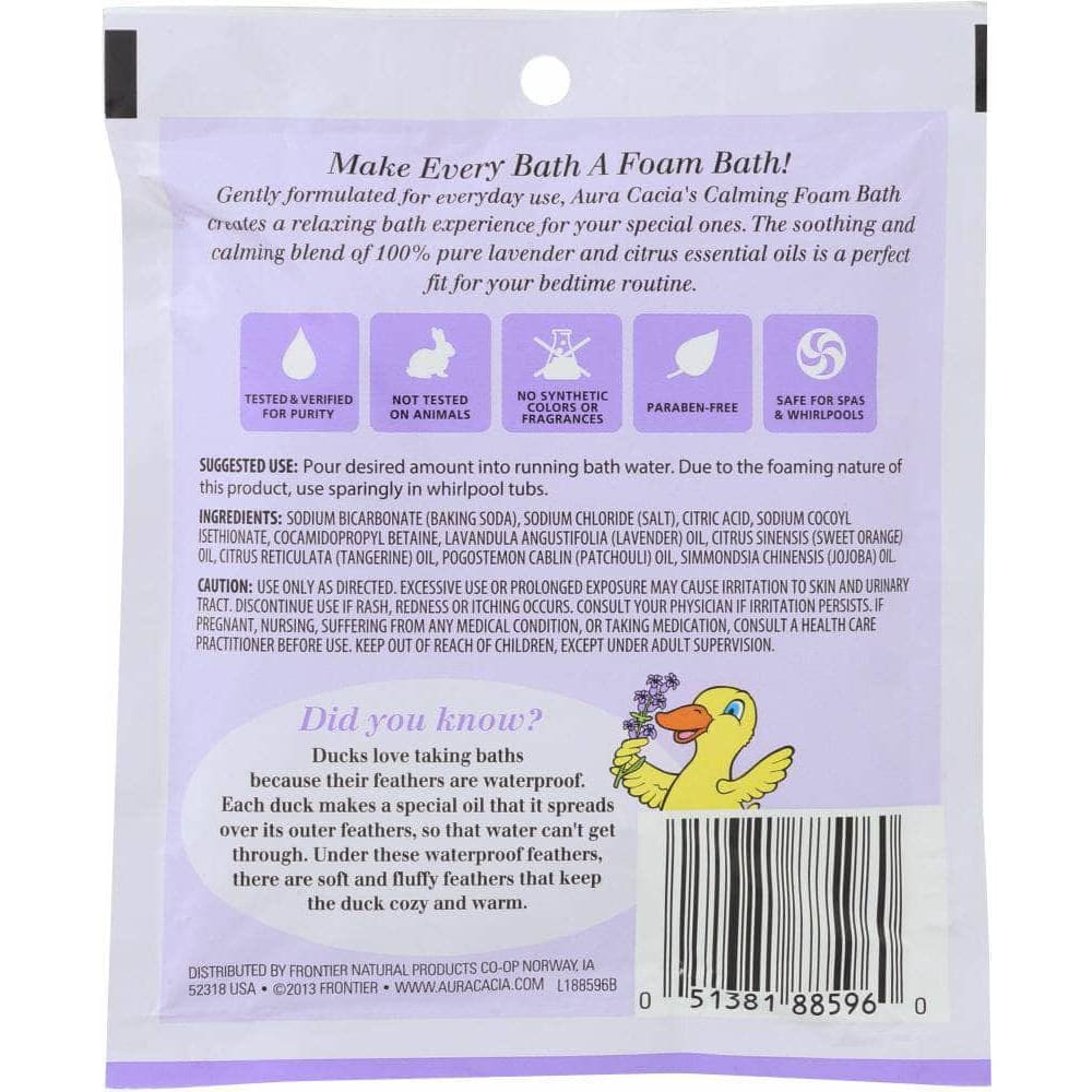 Aura Cacia Aura Cacia Lavender Essential Oil Calming Foam Bath, 2.5 oz