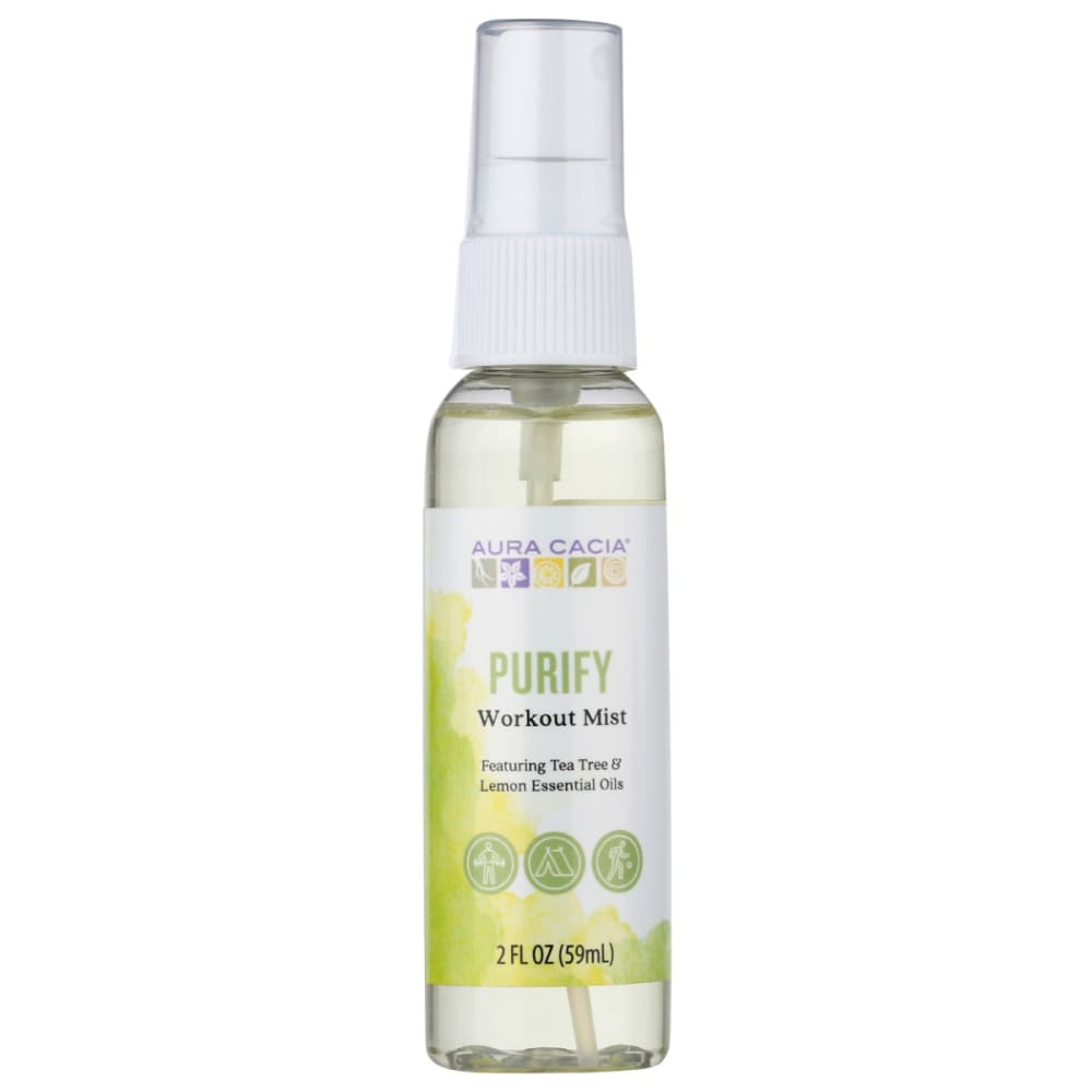 AURA CACIA: Mist Workout Purify 2 OZ (Pack of 4) - Beauty & Body Care > Skin Care > Facial Mists & Toners & Astringents - AURA CACIA