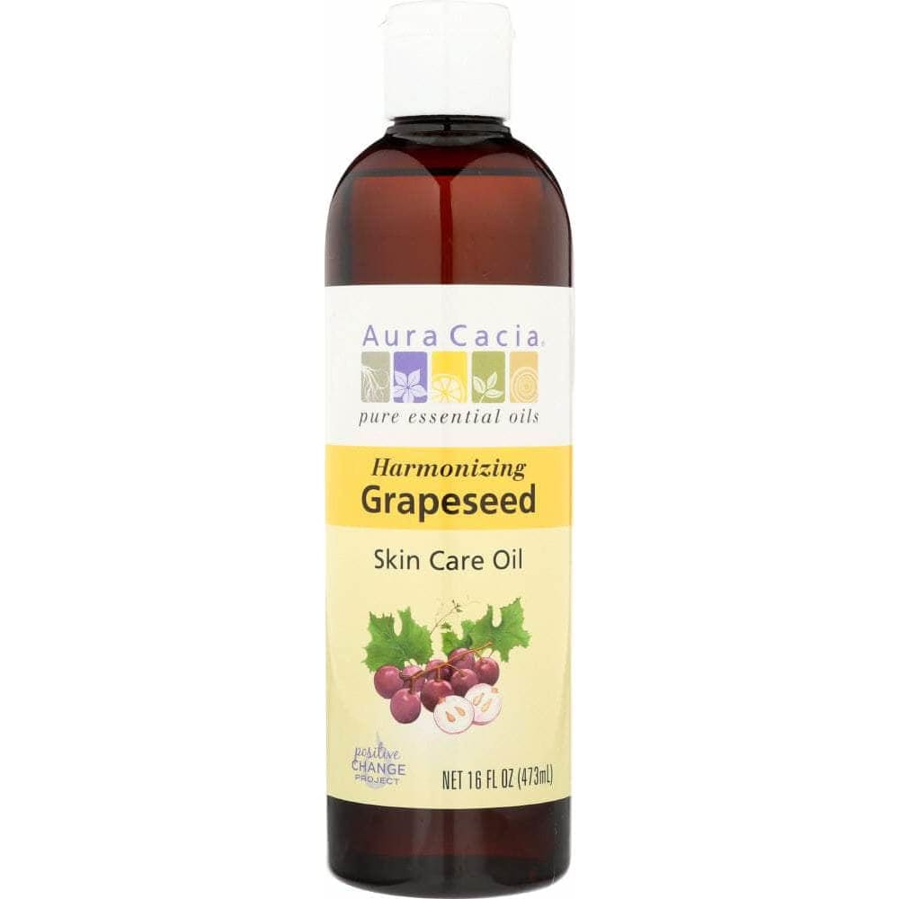 Aura Cacia Aura Cacia Natural Skin Care Oil Harmonizing Grapeseed, 16 Oz