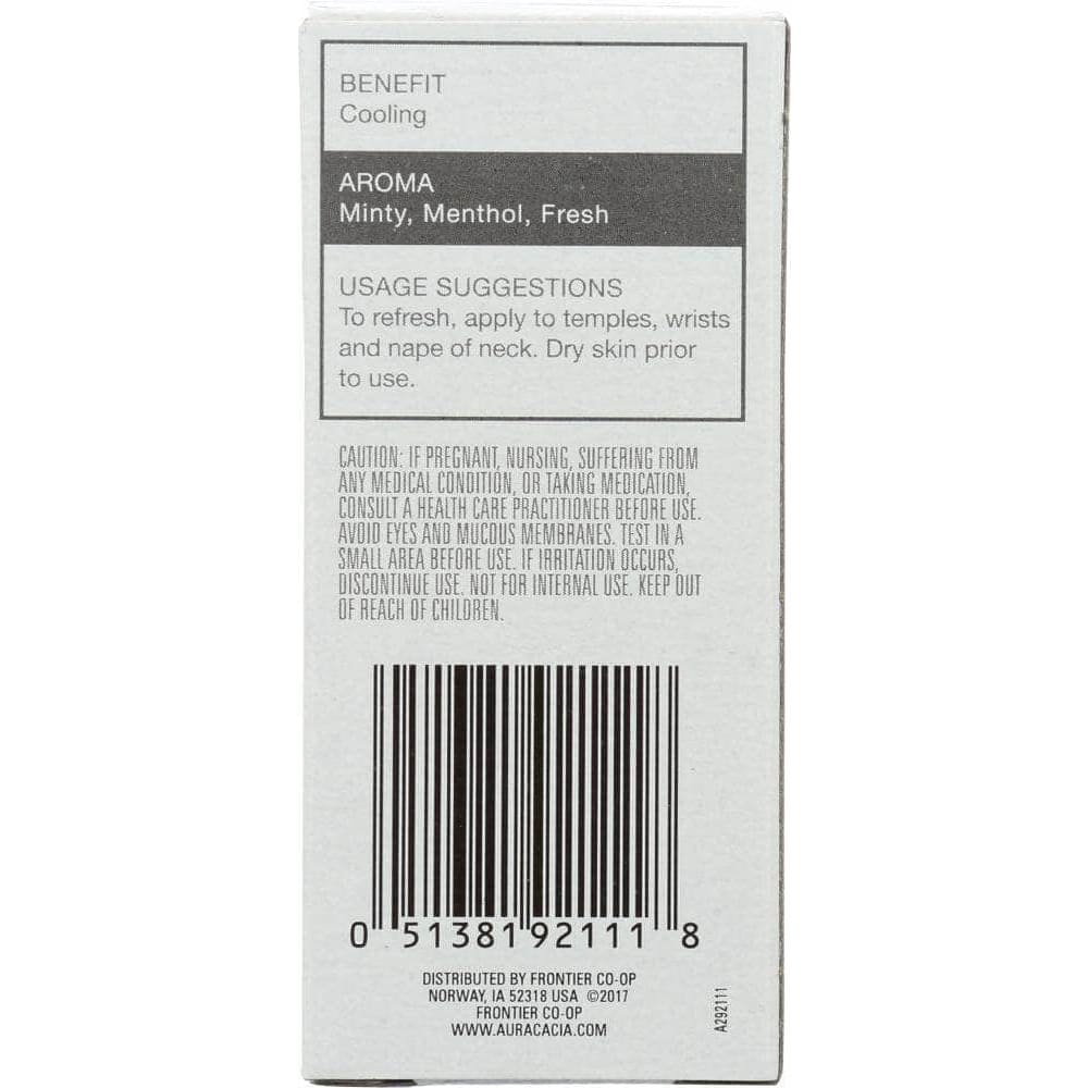 Aura Cacia Aura Cacia Oil Essential Roll-on Peppermint 0.31 oz