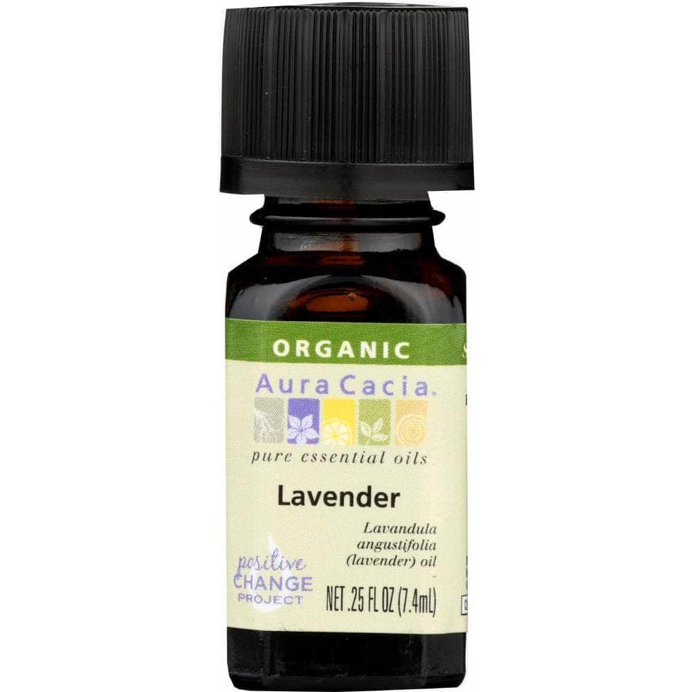 Aura Cacia Aura Cacia Organic Lavender Essential Oil, 0.25 oz