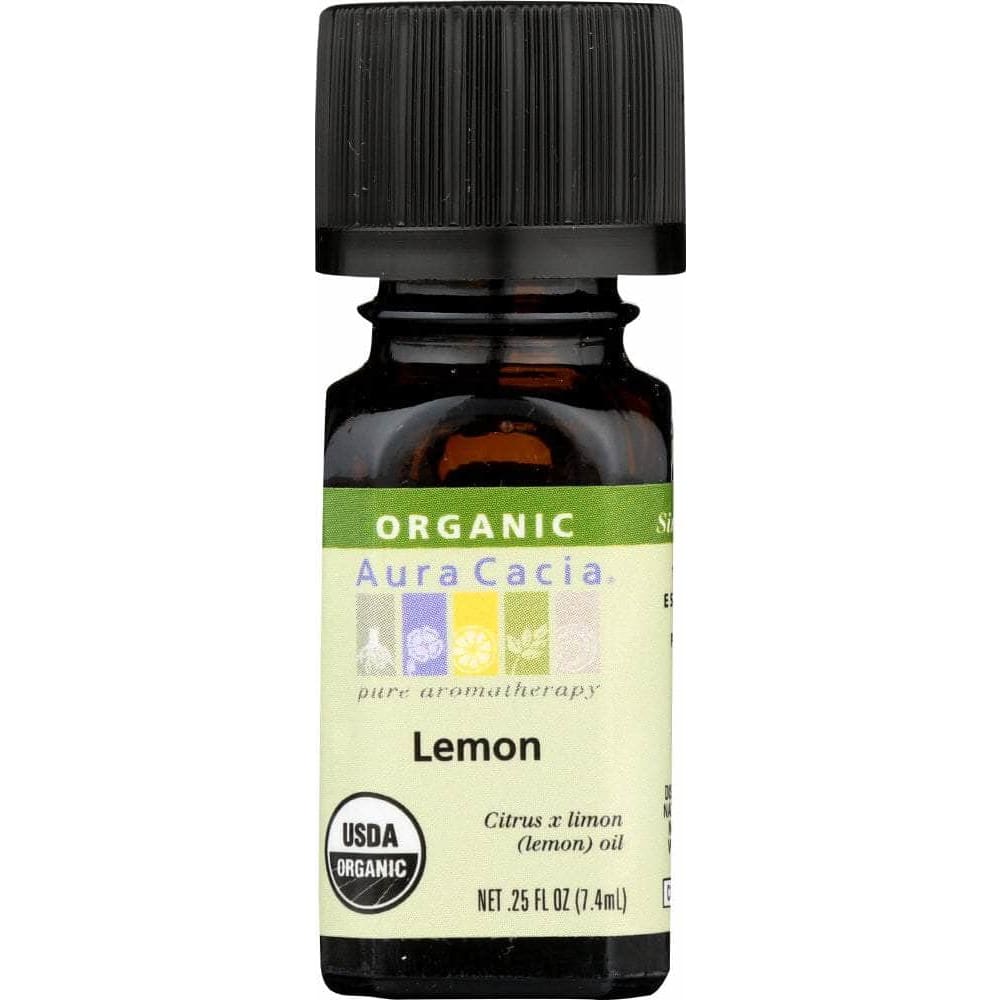 Aura Cacia Aura Cacia Organic Lemon Essential Oil, 0.25 oz