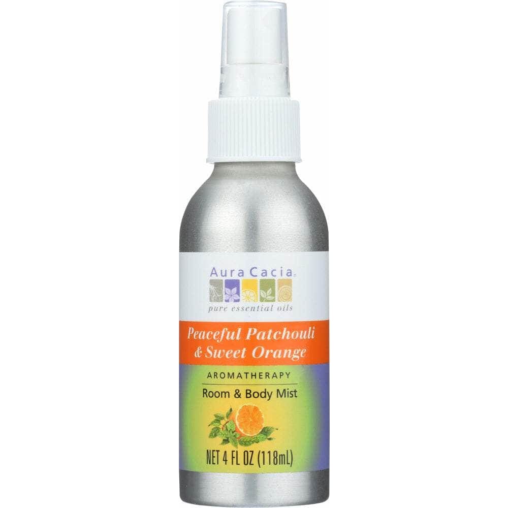 Aura Cacia Aura Cacia Peaceful Patchouli & Sweet Orange Room & Body Mist, 4 oz