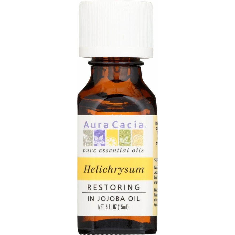 Aura Cacia Aura Cacia Pure Essential Oil Restoring Helichrysum in Jojoba Oil, 0.5 oz