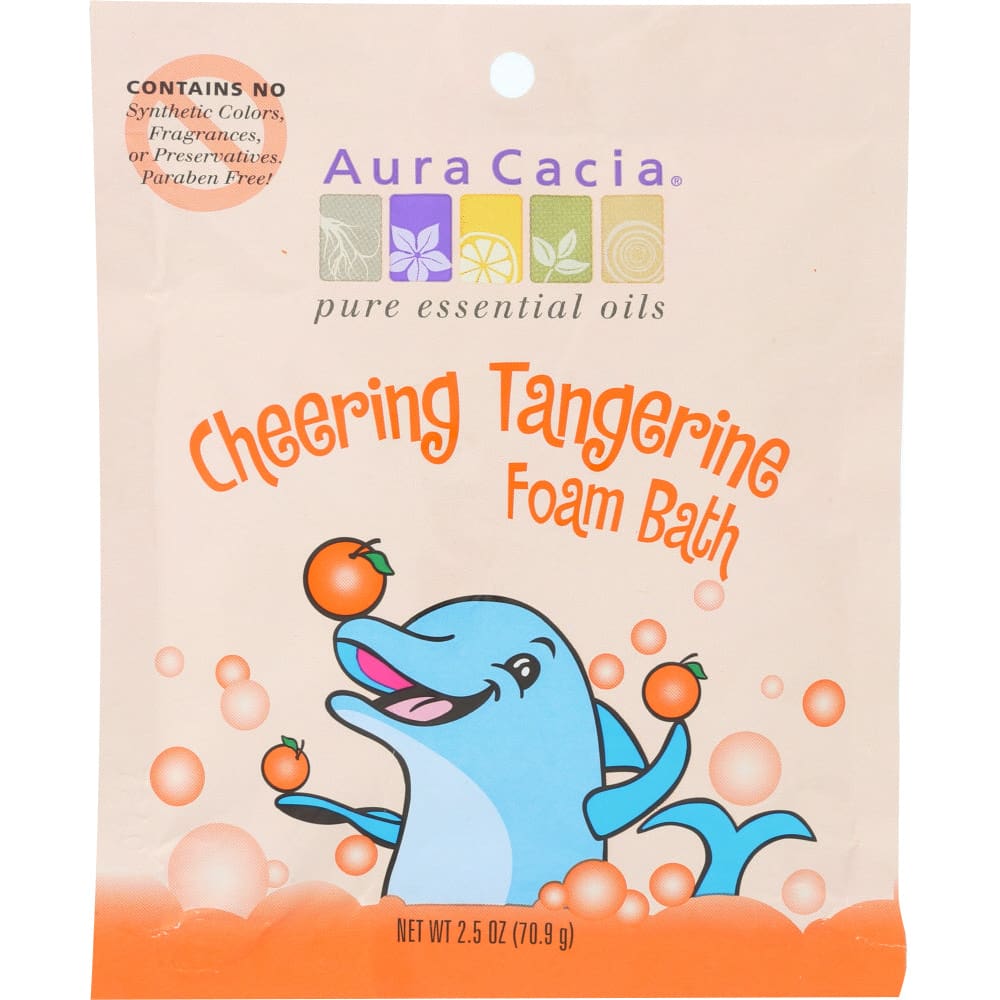 AURA CACIA: Tangerine & Sweet Orange Essential Oils Cheering Foam Bath 2.5 oz - Beauty & Body Care > Soap and Bath Preparations > Bubble