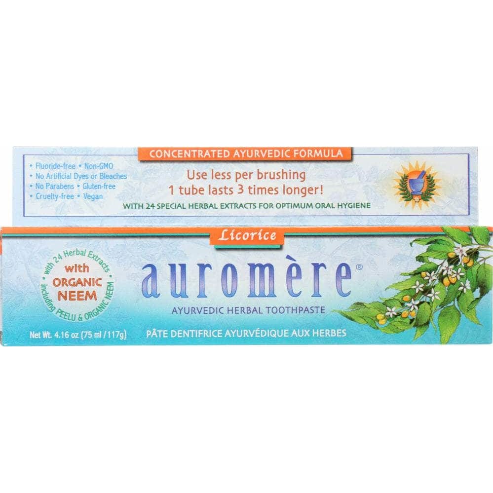 Auromere Auromere Ayurvedic Herbal Toothpaste Licorice, 4.16 oz