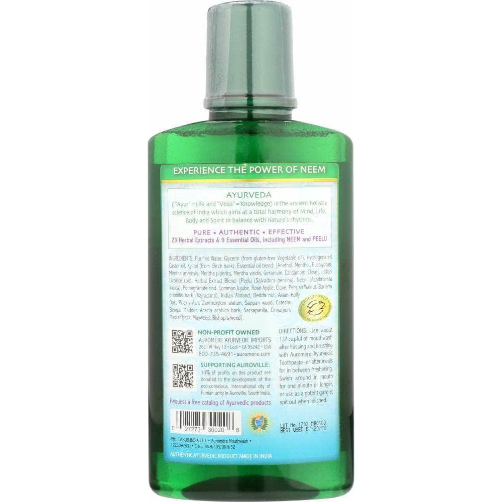 Auromere Auromere Mouth Wash Ayurvedic 16 fl. oz.