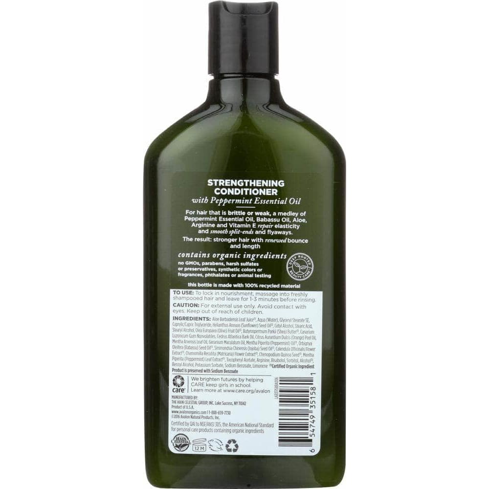 Avalon Organics Avalon Organics Conditioner Strengthening Peppermint, 11 oz