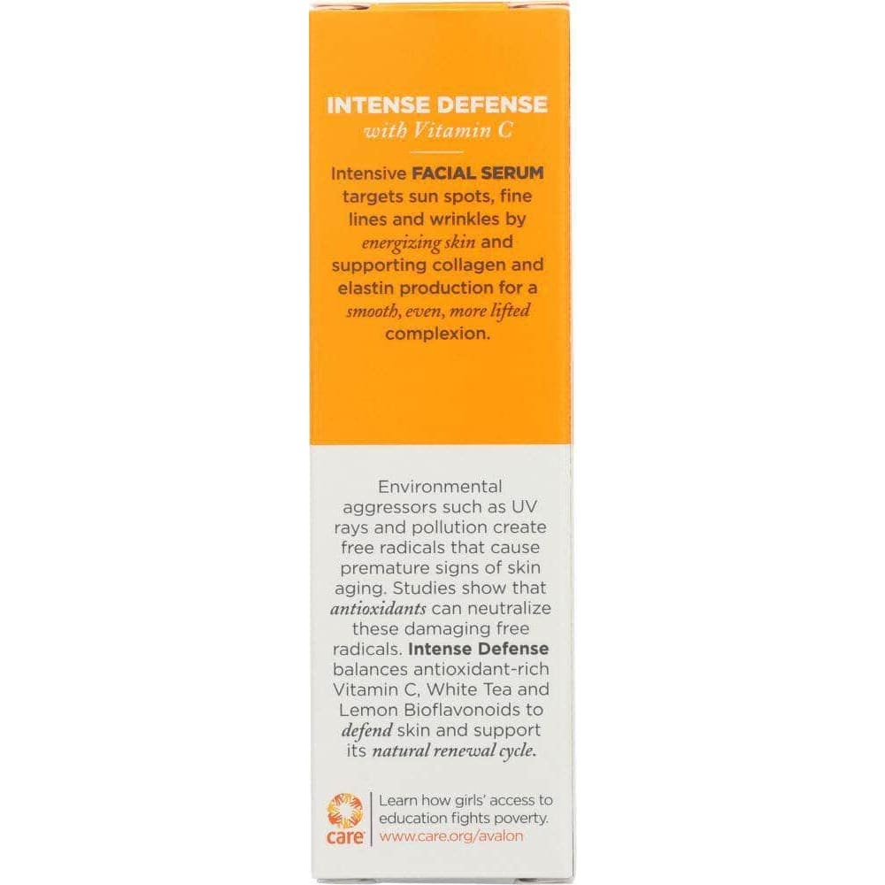 Avalon Organics Avalon Organics Intense Defense Vitamin C Renewal Vitality Facial Serum, 1 oz