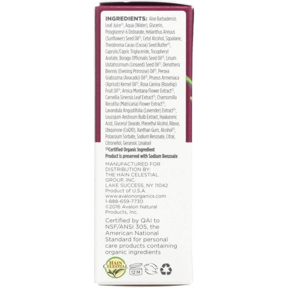 AVALON ORGANICS Avalon Organics Wrinkle Therapy With Coq10 & Rosehip Facial Serum, 0.55 Oz