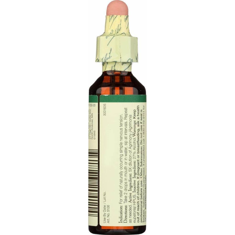 Bach Bach Original Flower Remedies Agrimony, 0.7 oz