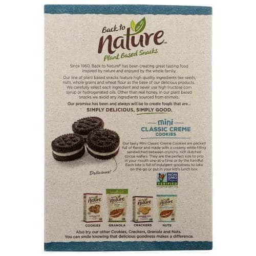 BACK TO NATURE Back To Nature Cookie Mini Classic Creme, 6 Oz