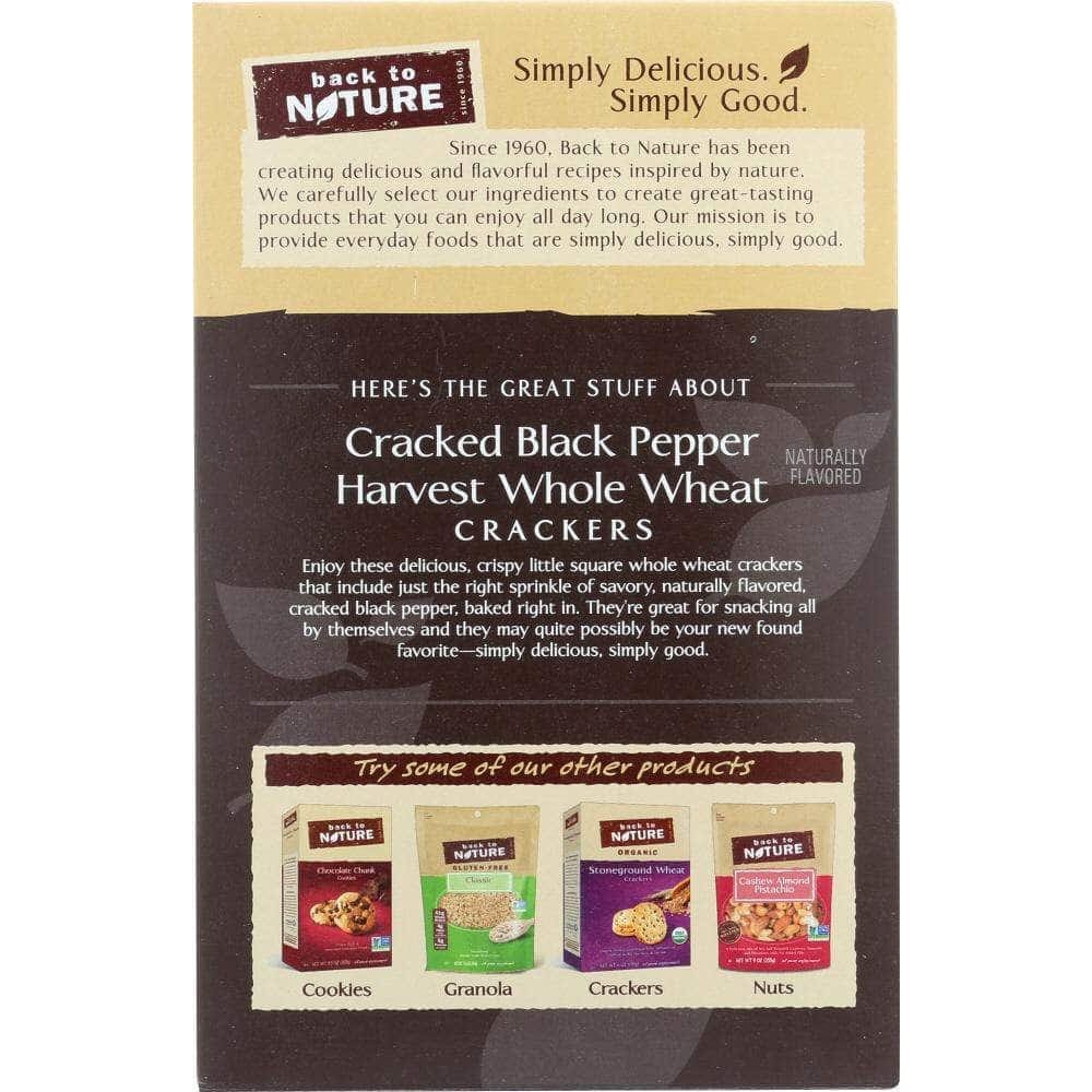 Back To Nature Back To Nature Cracked Black Pepper Harvest Whole Wheat Crackers, 8.5 oz